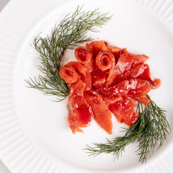 Gravlax with Wild Bergamot & Raspberry