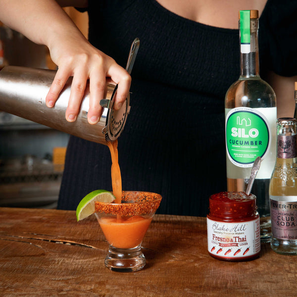 "Spicy Gimlet" Fresno Chili & Cucumber Vodka