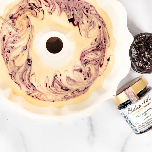Blueberry Lavender Botanical Bundt Cake