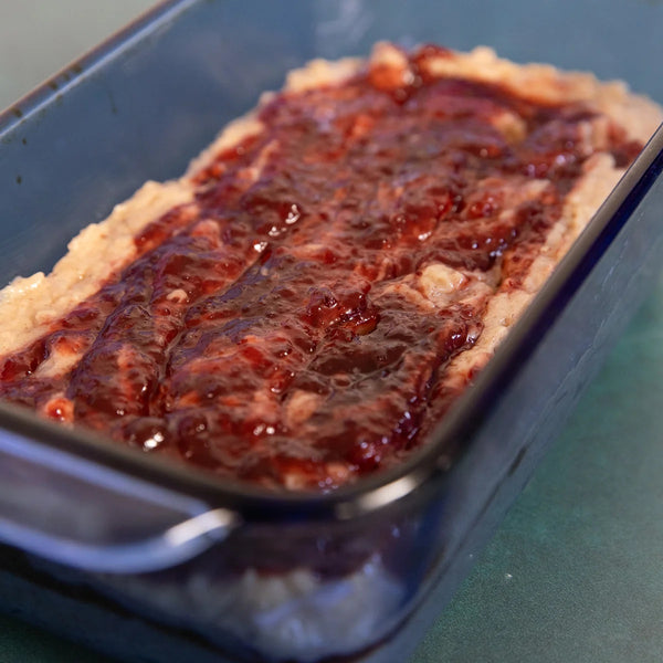 Nut Butter and Jam Quick Bread