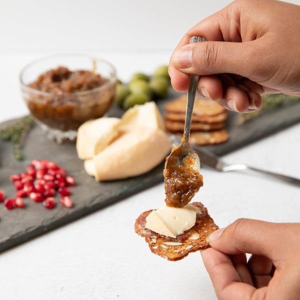 Cheese Board with Savory Onion Confit