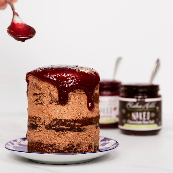 Naked Chocolate Raspberry Keto Cake