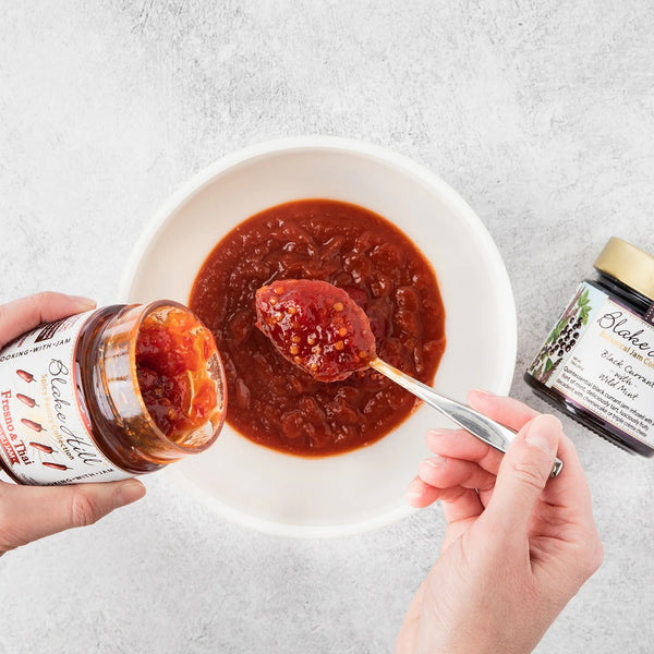 Sweet and Spicy Jammy Meatballs