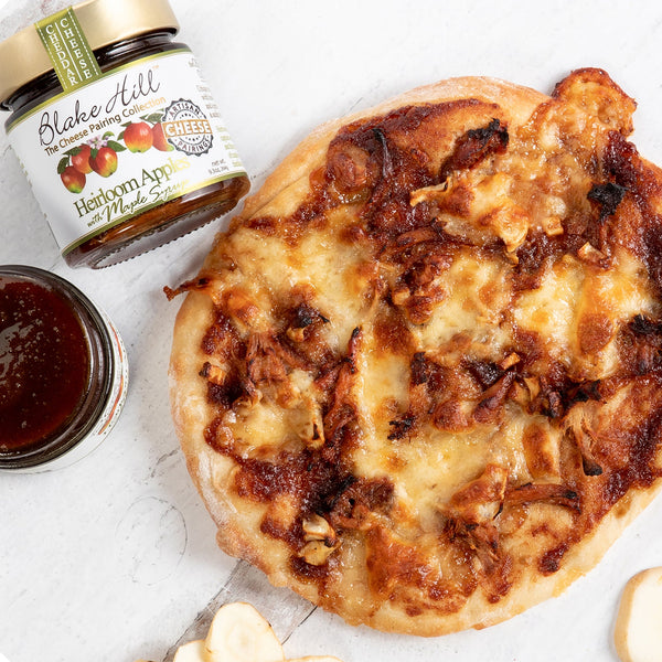 Apple Maple Pizza with Pulled Pork & Parsnips