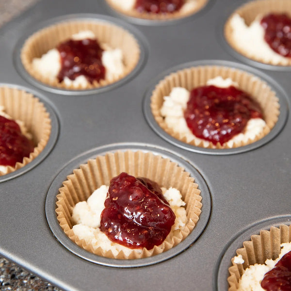 Raspberry Hibiscus Muffins