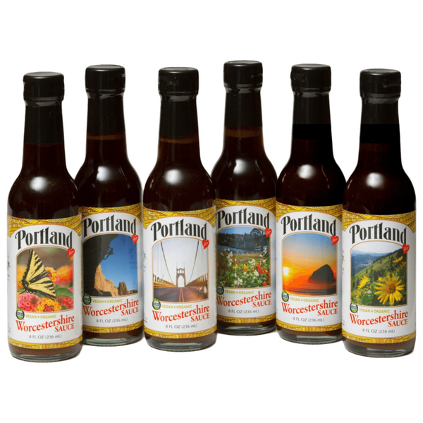 6-Pack of Organic Portland Worchestershire sauce, vegan, gluten free, dairy free, organic condiment