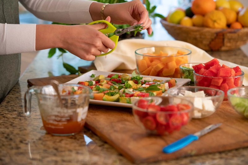 Summer Mosaic Salad with Red Pepper Jelly Vinaigrette