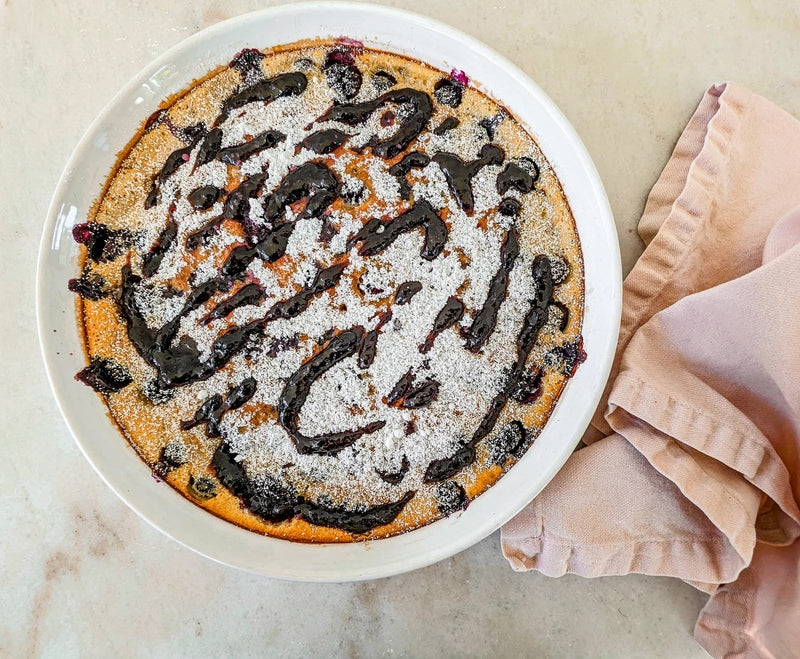 Black & Blue Clafoutis