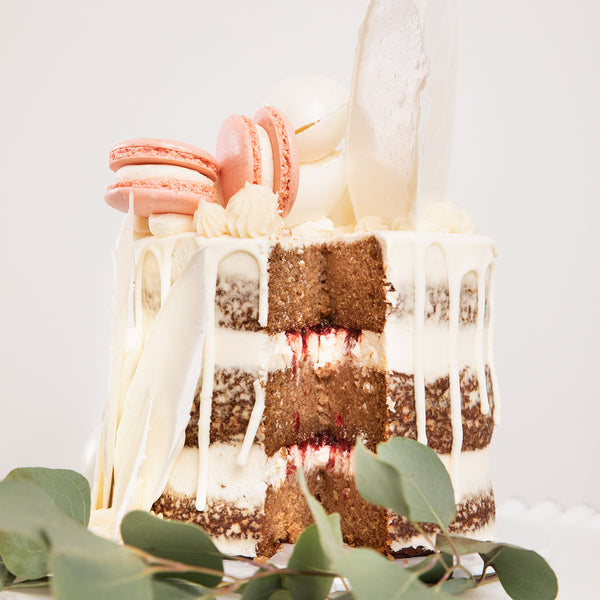 Holiday Apple Spice Cake with Cranberry Jam