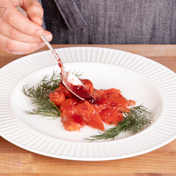 Gravlax with Wild Bergamot & Raspberry
