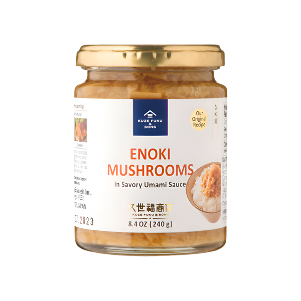 Kuze Fuku Enoki Mushrooms in Savory Umami Sauce 8.4 oz (240g)