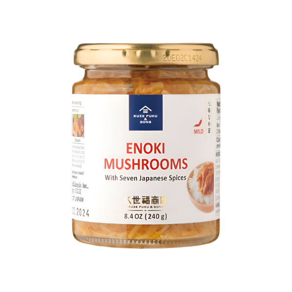 Kuze Fuku Enoki Mushrooms with Seven Japanese Spices 8.4 oz (240g)