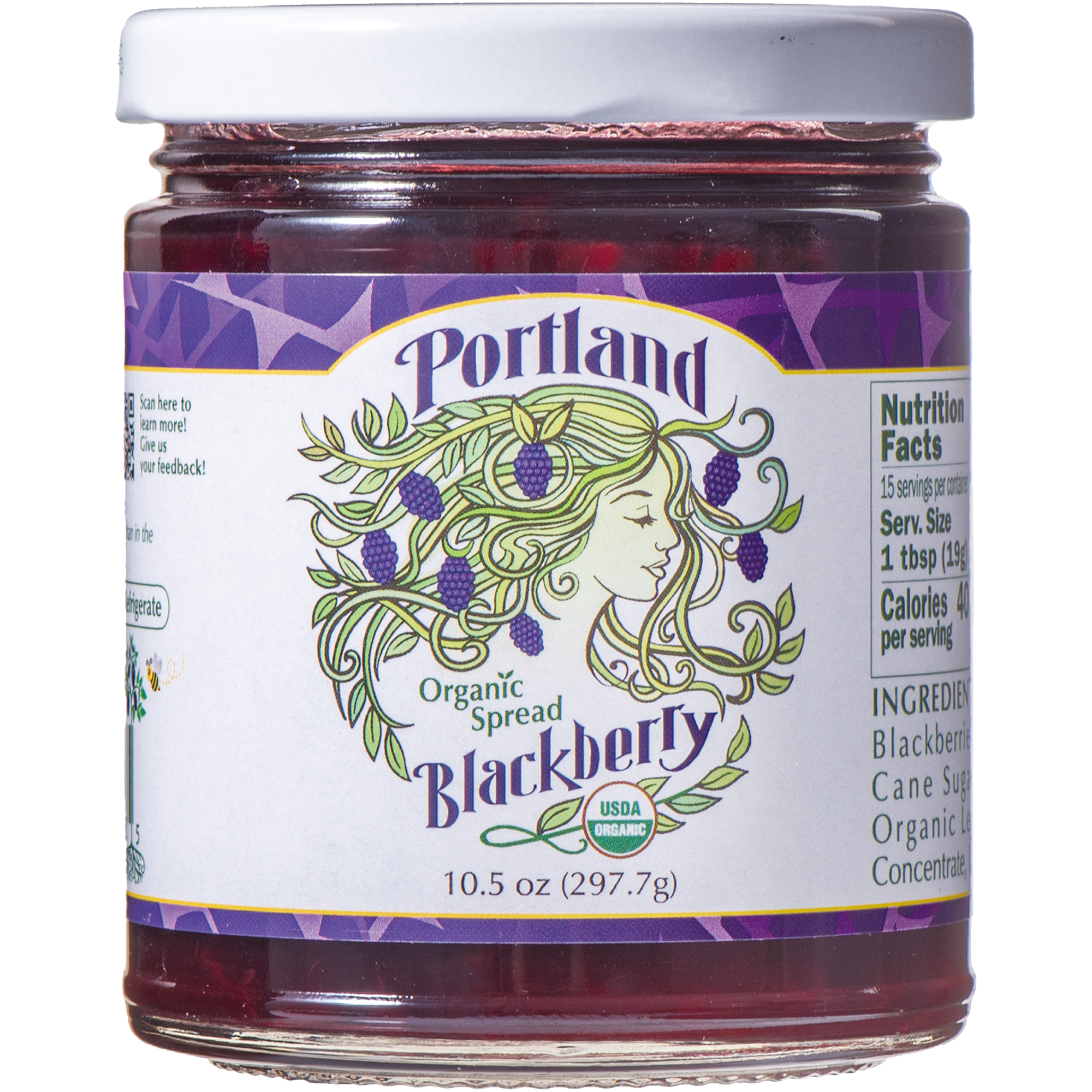 Portlandia Organic Spread- Blackberry