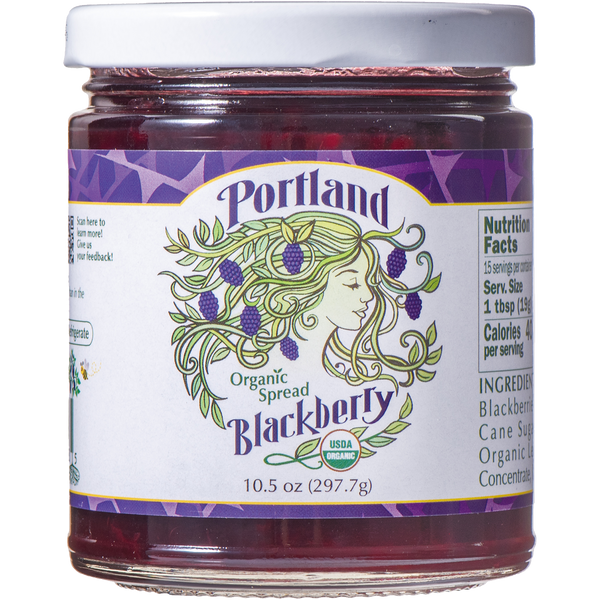 Portlandia Organic Spread- Blackberry 10.5 OZ.