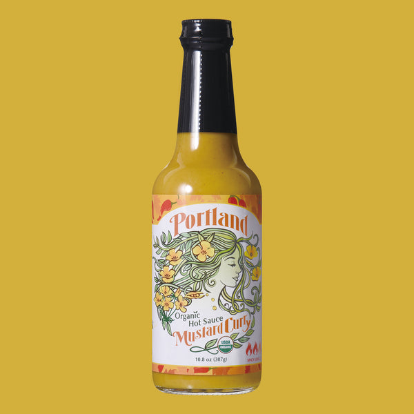 Portlandia Organic Hot Sauce Mustard Curry 10.8 OZ.