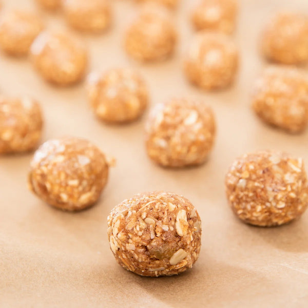 Tangy Peach Nut Butter Energy Bites