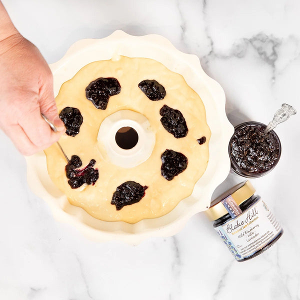 Blueberry Lavender Botanical Bundt Cake