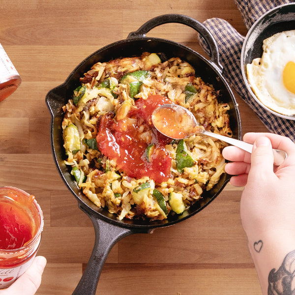British Bubble & Squeak with Tomato Jam
