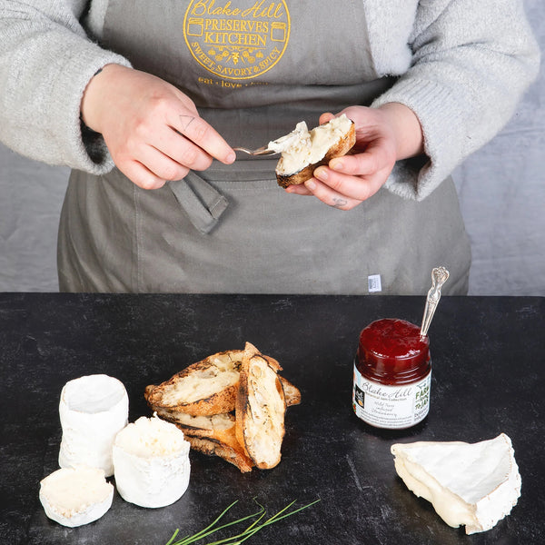 Fire-Roasted Brie Crostini with Strawberry & Rose