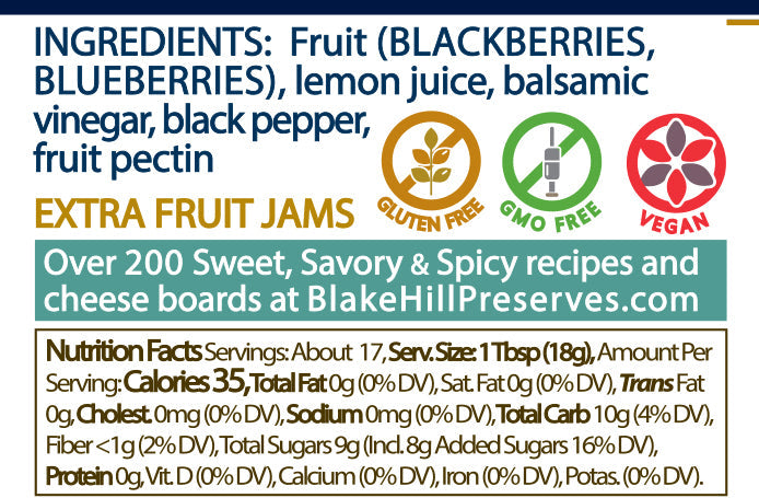 Blackberry Blueberry Balsamic nutrition facts