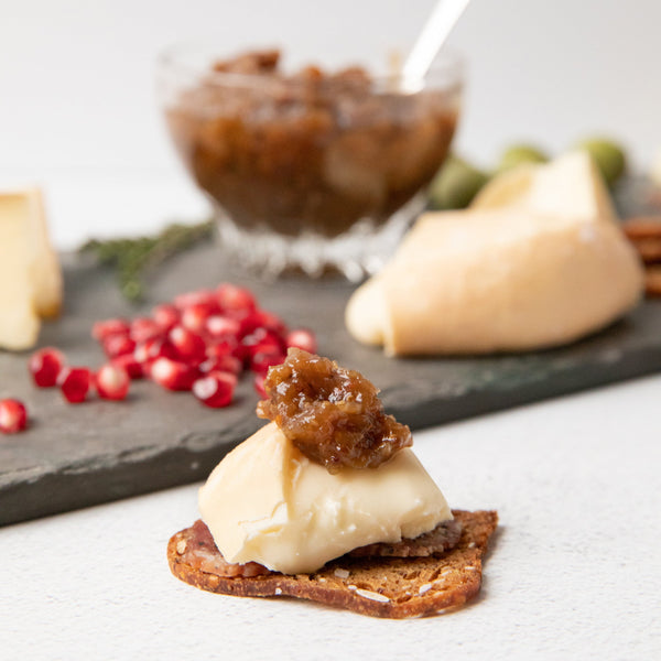 Cheese Board with Savory Onion Confit