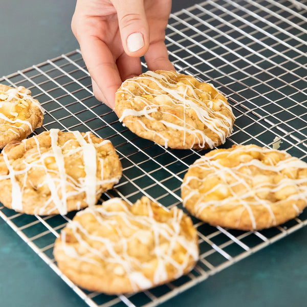 Mango Pineapple Habanero White Chocolate Cookies
