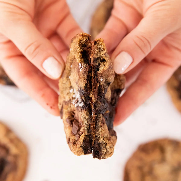 Buckwheat Chocolate Sea Salt Swirl Cookie