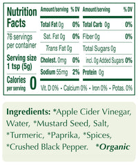 Portlandia's Organic Mustard 13 oz (369g)