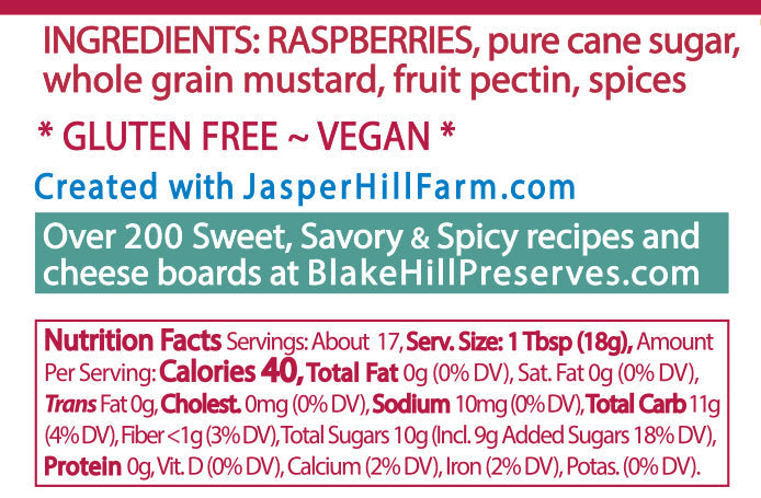 Raspberry Mostarda nutrition facts