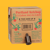 Portlandia's 2.5 Gallon Organic Ketchup or Mustard