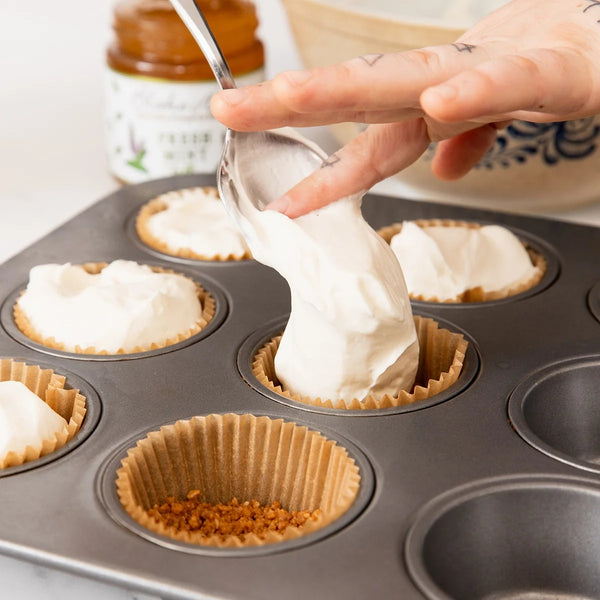 Mini Minty No-Bake Cheesecakes