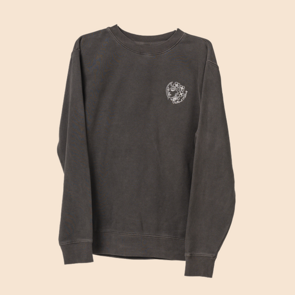 Portlandia Crew Neck Sweatshirt with Embroidered Logo