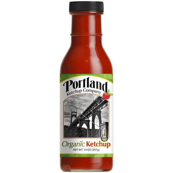 Single Bottle of Portland Organic Ketchup, gluten free, dairy free, non GMO condiment 
