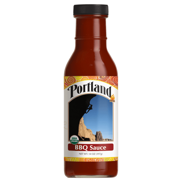 Single Bottle of Portland Organic BBQ sauce gluten free, dairy free condiment